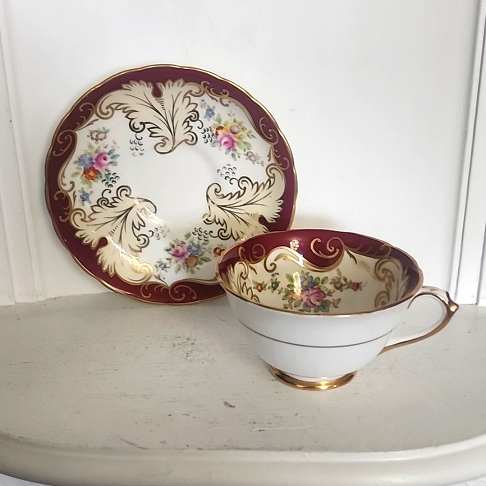 Tuscan fine china fancy cup and saucer set England